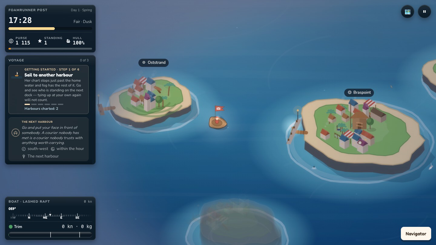 Sailing into the fog