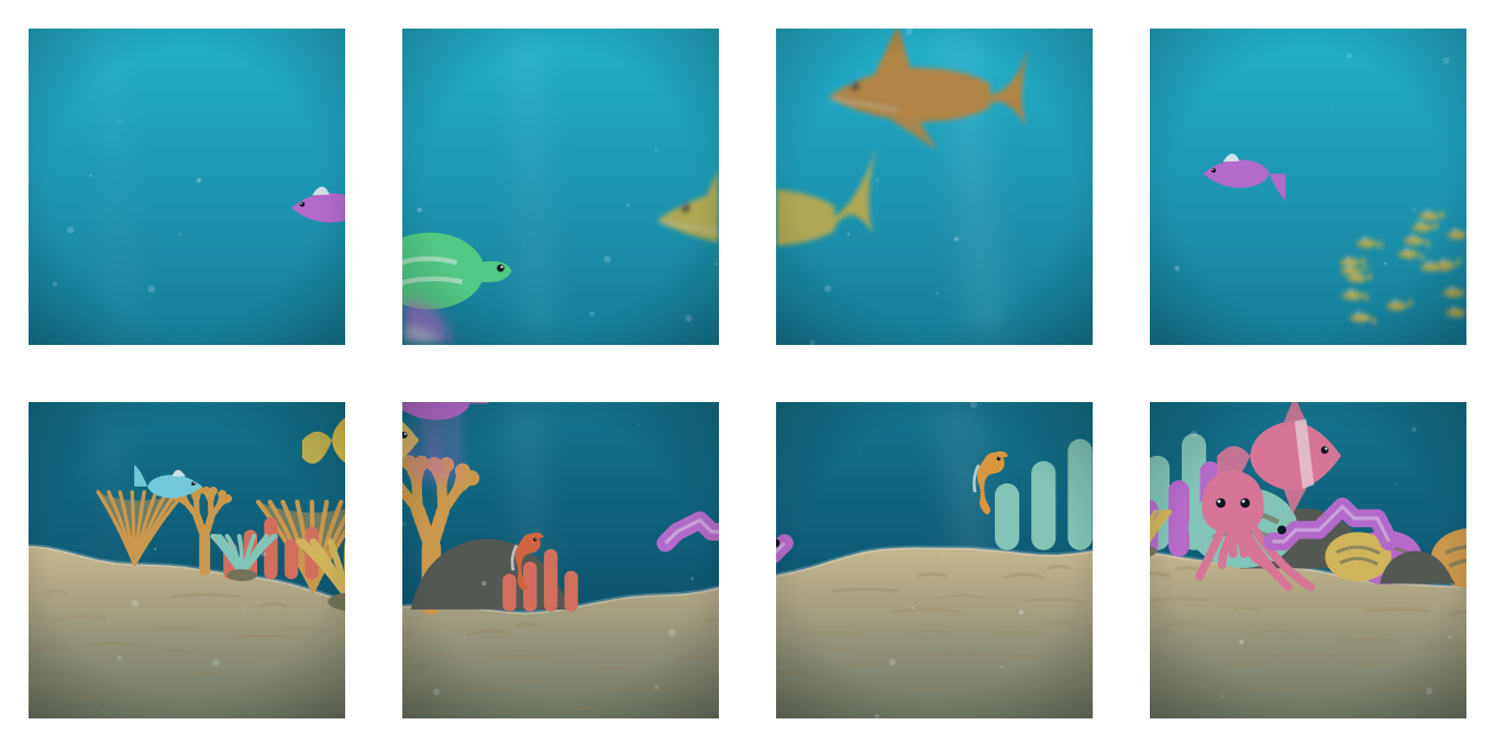Fathom's reef across a deck
